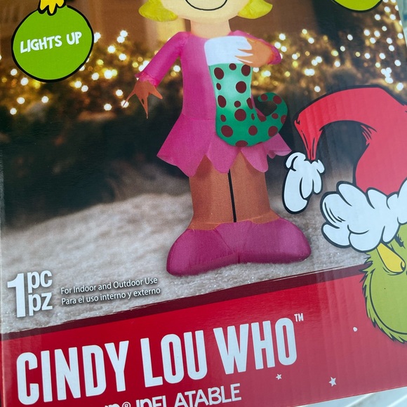 The grinch Cindy lou who airblown inflatable 5 feet - Picture 10 of 17
